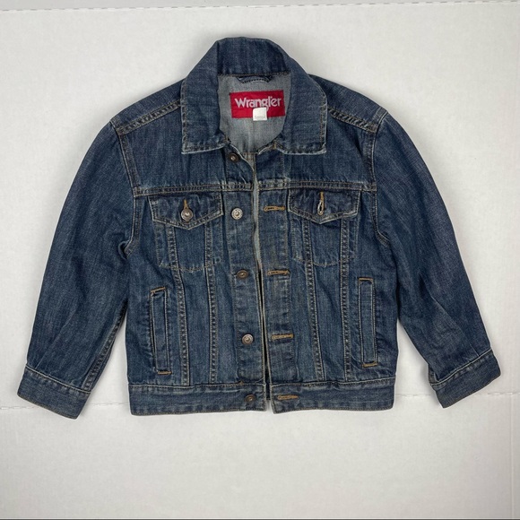 Wrangler Kids Denim Jacket Button Front S - Picture 3 of 5